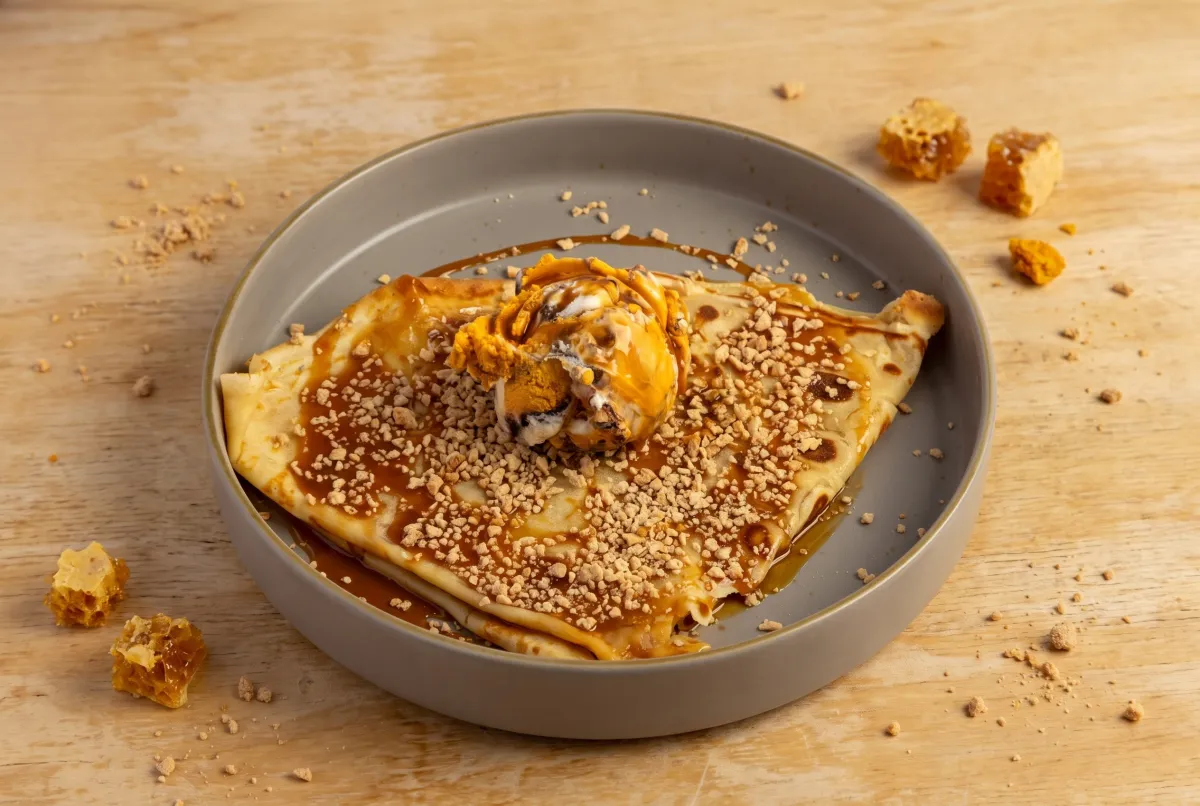 Golden Gaytime Crepe
