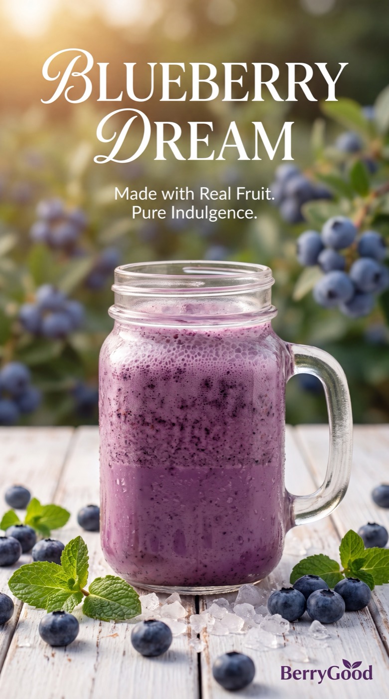 Blueberry Milkshake — finished Lumenfire Lab poster